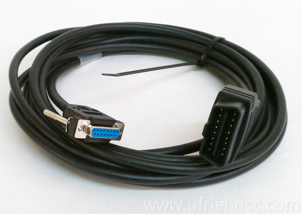 OBD11 16pin male To DB9 obd extension diagnostic Cable for all cars light trucks can Bus Module scanner